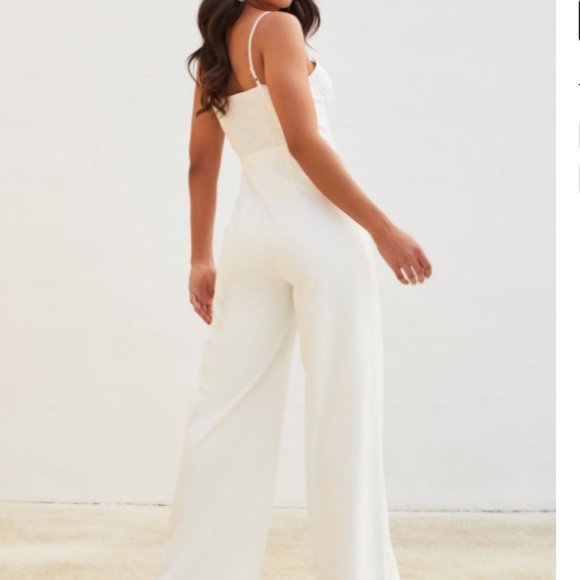 Lavish Alice V-Neck Adjustable Straps Jumpsuit Size 4 - Picture 8 of 8